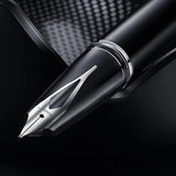 SHEAFFER LEGACY BLACK/CHROME TRIM FOUNTAIN PEN FINE NIB