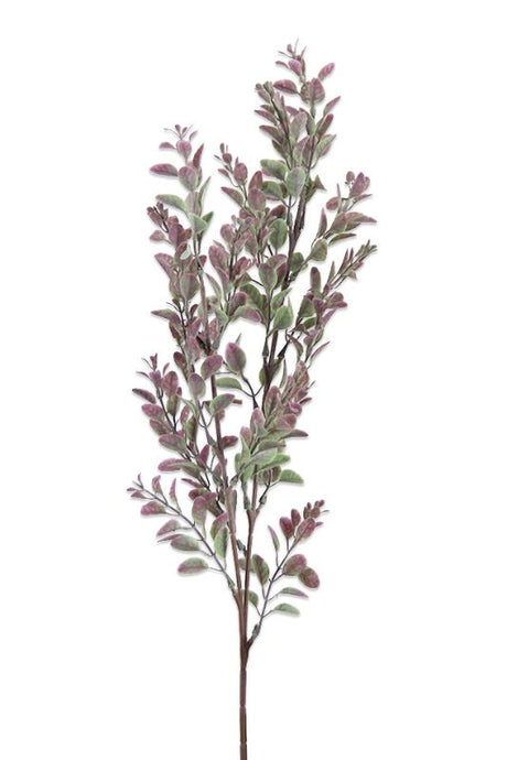 Vibrant set of 6 pink and green artificial hedge sprays, 70cm long, perfect for indoor/outdoor decor and floral arrangements.