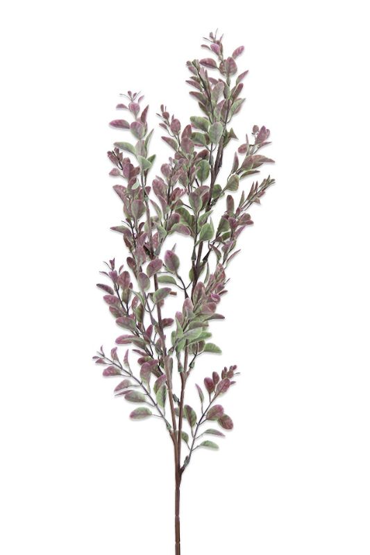 Vibrant set of 6 pink and green artificial hedge sprays, 70cm long, perfect for indoor/outdoor decor and floral arrangements.