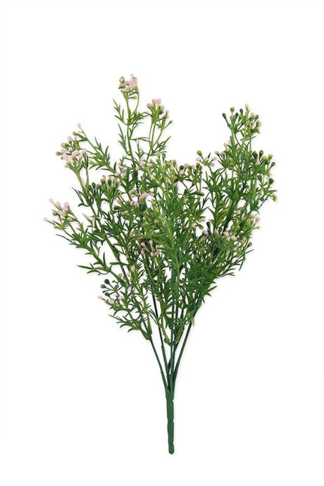 Elegant white and green artificial flower bud spray set of 6, perfect for enhancing home decor or event styling.