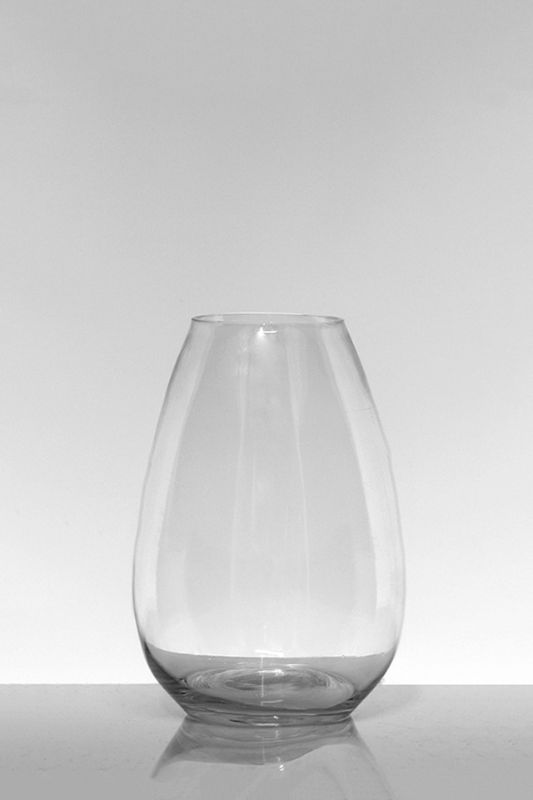Glass - Belly Vase -  Clear - Set of 12