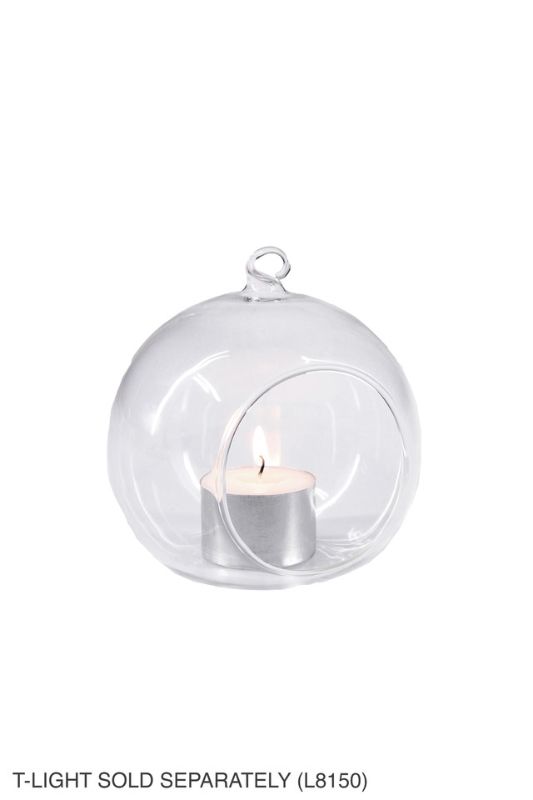 Glass - Hanging Sphere -  Clear - Set of 48