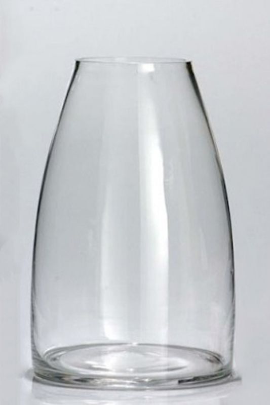 Glass - Medium Round Taper Vase -  Clear - Set of 9