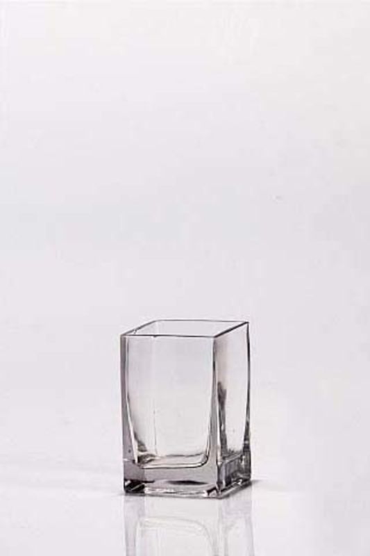 Glass - M Tall Cube -  Clear - Set of 24