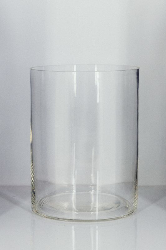 Glass - Squat Cylinder -  Clear - Set of 12