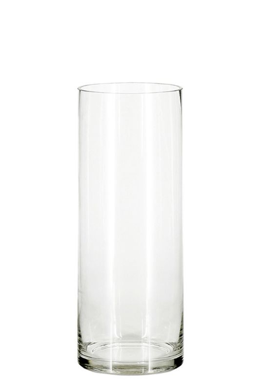 Glass - Giant Maxi Cylinder Vase -  Clear - Set of 6