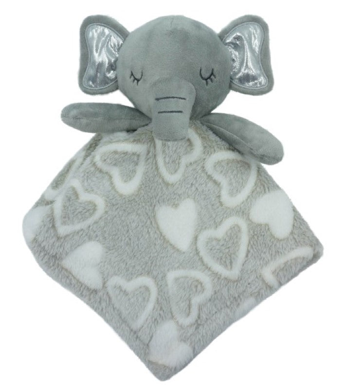 Plush / Soft Toy- Grey Elephant Baby Cuddle Blanket