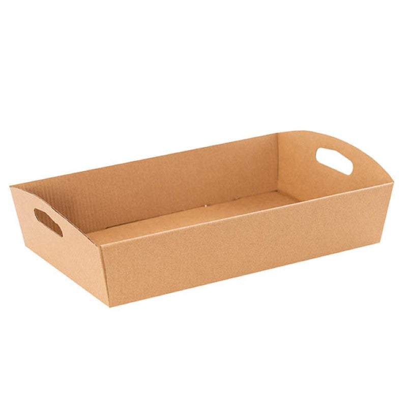 Brown Kraft Hamper Tray Flat Pack Holds About 4kg