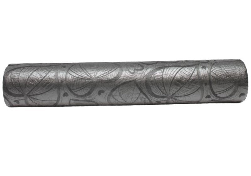 Embossed Vilene Hearts Black Roll
