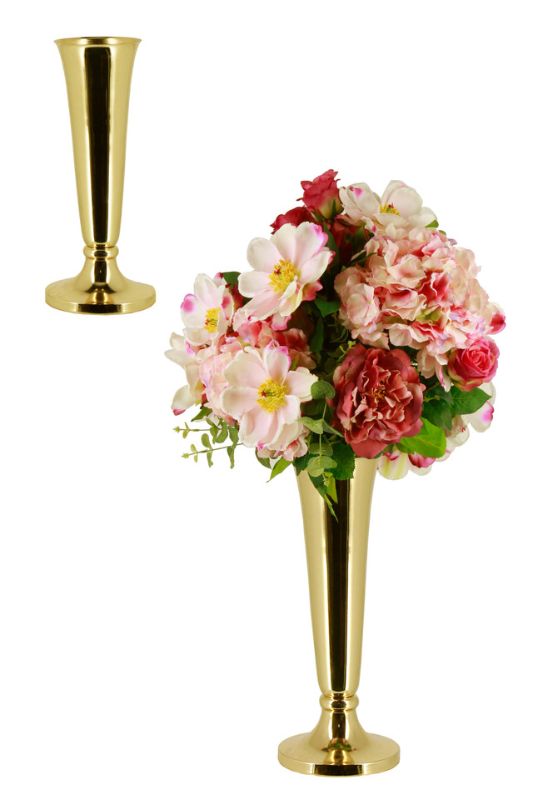 Table Flower Vase -  Gold