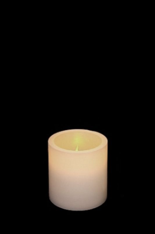 Real Wax LED Candle (req. 3 x AAA batteries) -  White - Set of 6