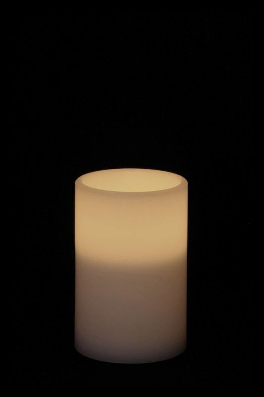 Real Wax LED Candle (req. 2 x AA batteries) -  White - Set of 4