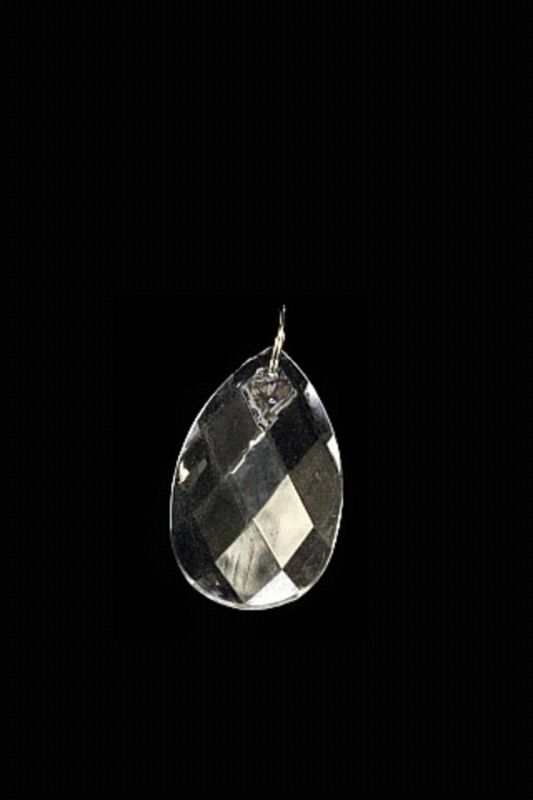 X Large Clear Acrylic Tear Drop Decorative Garland Set of 12, perfect for elegant home décor and celebrations.