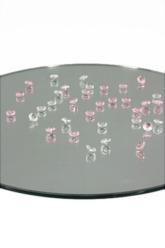 Clear acrylic scatter diamonds (4100 pcs) for glamorous decor, perfect for events or crafts, size 8mm, lightweight and reusable.