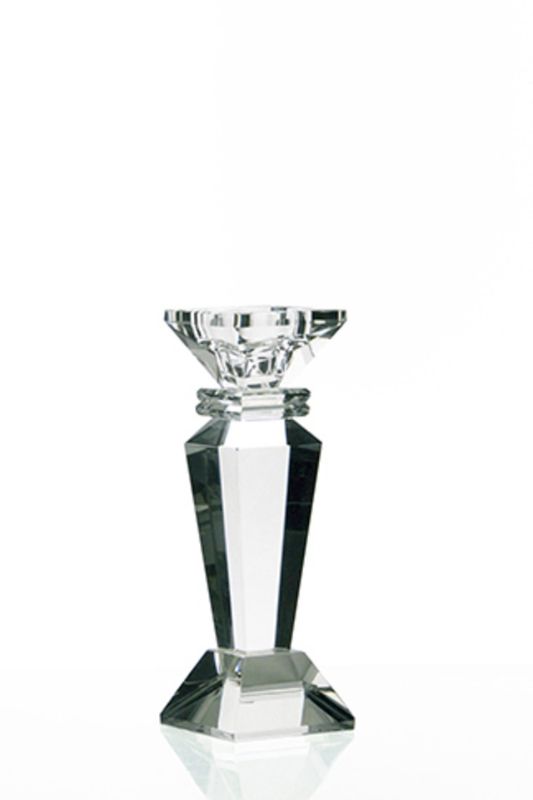 K9 Crystal Quality Taper Candle Stick -  Clear