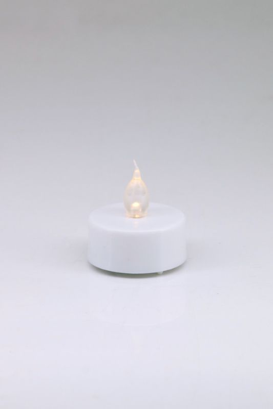 Set of 20 warm white flickering LED tealights for a cozy, flame-free ambiance, perfect for home decor and events.