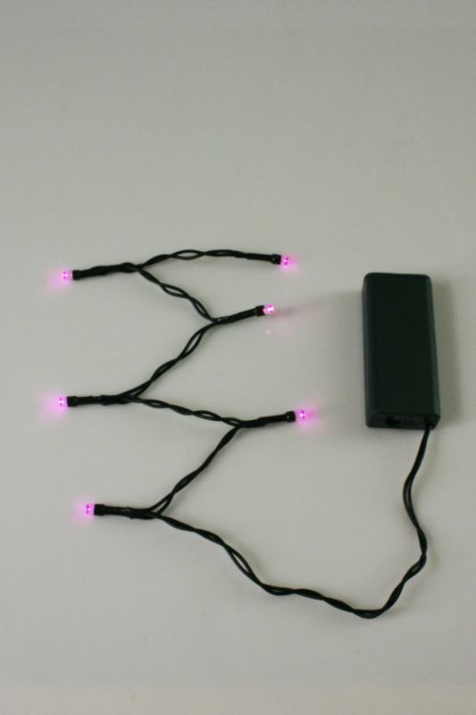 Light pink LED string lights set of 20, 55cm long, perfect for festive decor and creating a charming ambiance.