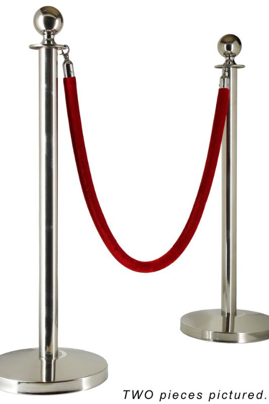 Polished Stainless Steel Bollard -  Silver