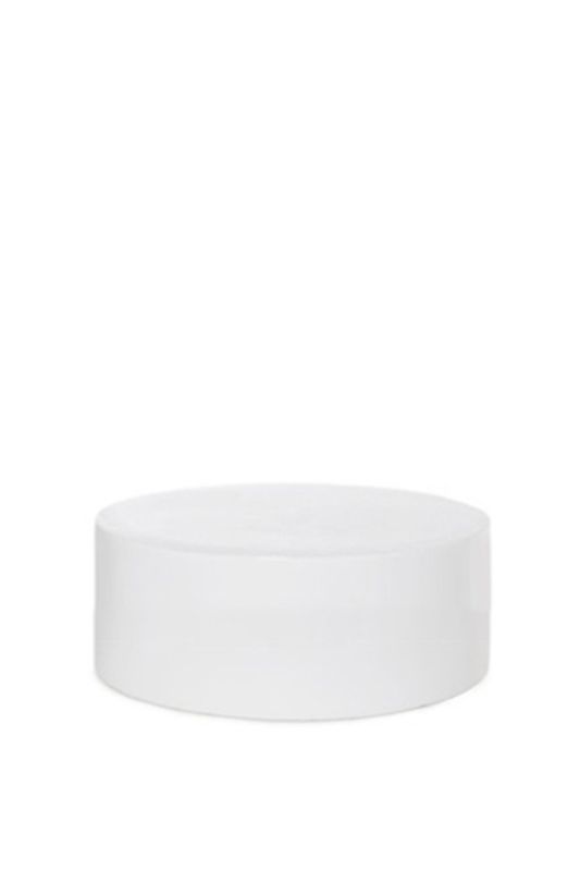 White Round Acrylic Table Riser -  White