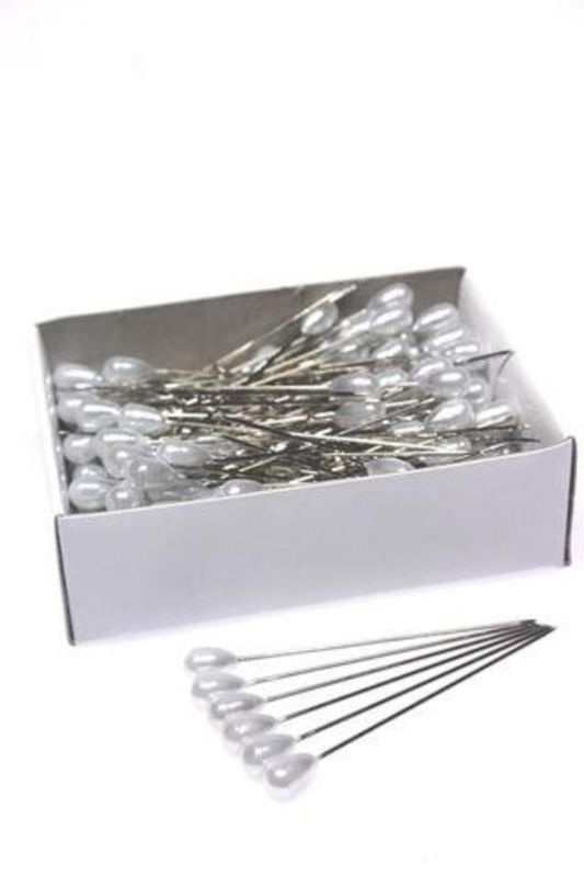 Florist - Pear Head Pins (1000Pcs) -  Pearl