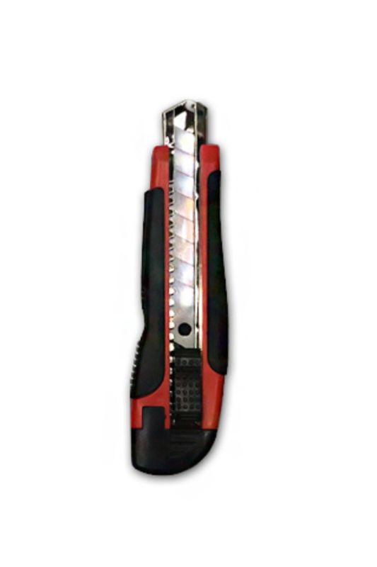 Set of 6 red heavy-duty cutting knives for florists, featuring durable blades and ergonomic grips for effortless trimming.