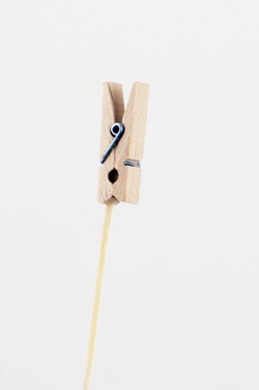 Wooden Peg Card Holder (100Pcs) -  Natural