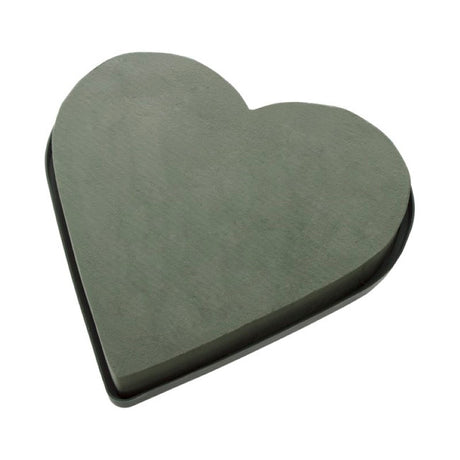 Floral Foam Designer Wet Full Heart, 29cm, ideal for creating vibrant bouquets and centerpieces with lasting moisture support.