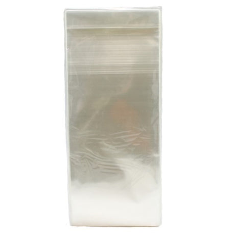 Clear cello wine bags in a pack of 100, perfect for elegantly presenting standard wine bottles at any event.