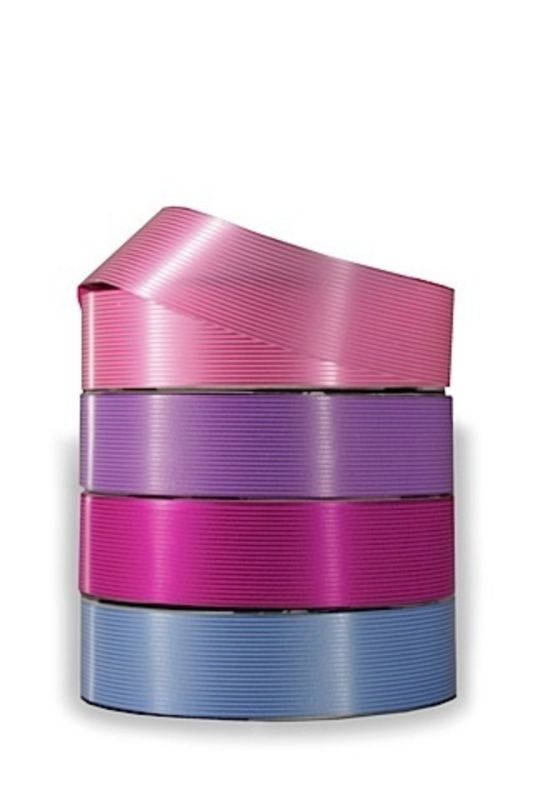 Ribbon - Fine Stripe Tear Ribbon 30mm -  Light Green - Set of 4