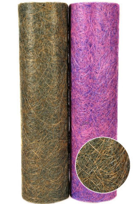 Bright green and yellow scrunch mat roll for gift-wrapping and crafting, measuring 46cm x 9.14m, ideal for all occasions.