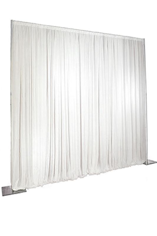 Event Backdrop - Pleated Backdrop Panel -  White