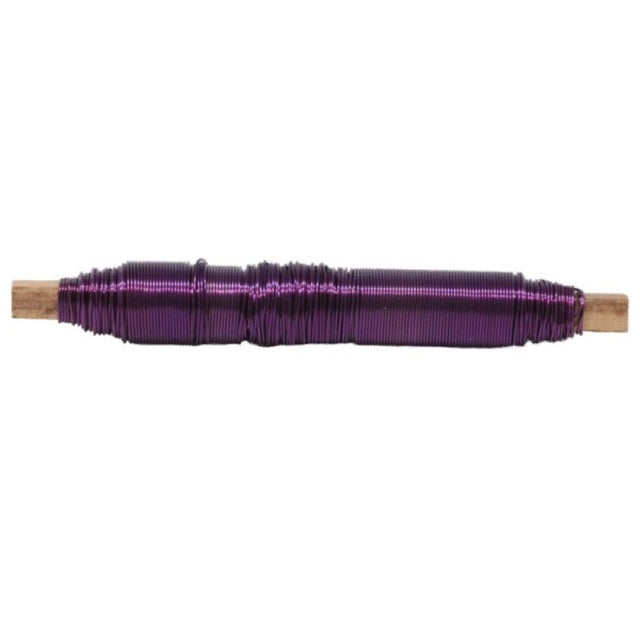 High-quality Wire Violet 05 in 100gms, ideal for floral arrangements and crafting with a vibrant violet hue.