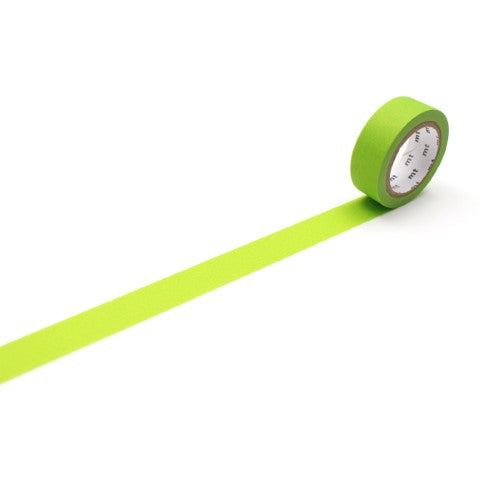MT Washi Tape 15mm x 7m Matte Yellow-Green