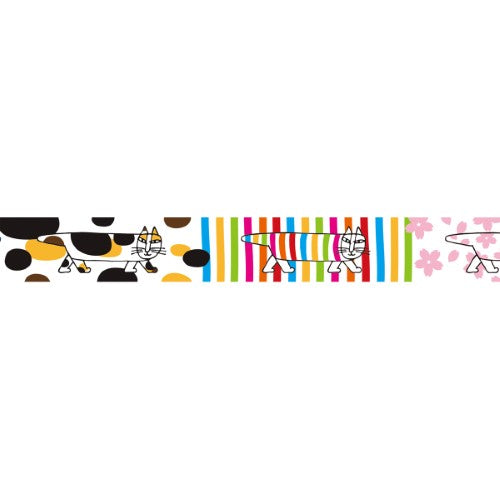 MT Washi Tape 15mm x 7m Lisa Larson Mikey Pattern