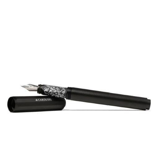 Ferris Wheel Press Fountain Pen Aluminum Carousel Bearrington Black Medium