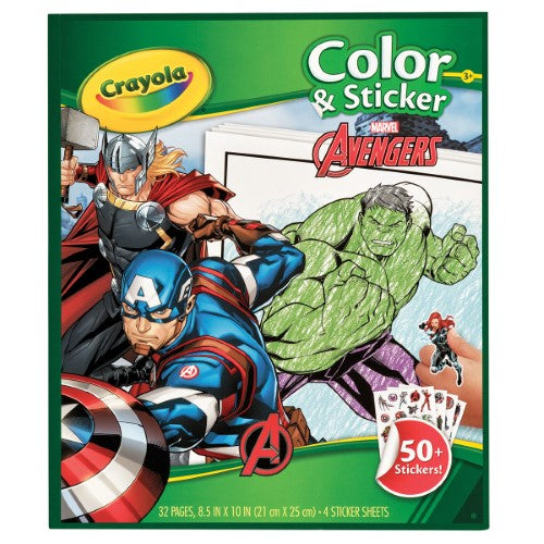 Crayola Color & Sticker Marvel Avengers