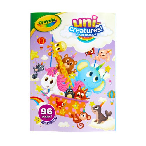 Crayola Uni-Creatures Coloring Book With Stickers 96 Pages