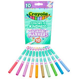Crayola Colors of Kindness Fineline Washable Markers 10Pk