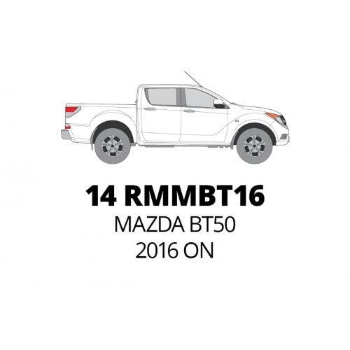 ALL WEATHER MAT SET MAZDA BT50 2016 ON