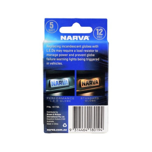 LED LOAD RESISTOR 12V 5W LED GLOBES PR