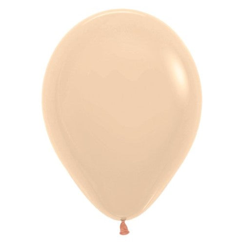 Sempertex 30cm Pastel Matte Malibu Peach Latex Balloons - 25 Pack - Pack of 25
