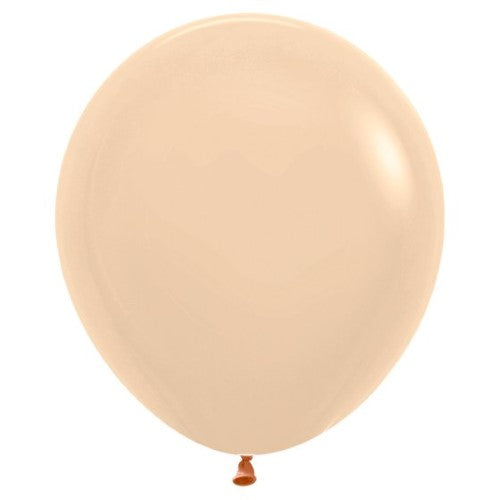 Sempertex 45cm Pastel Matte Malibu Peach Latex Balloons - 6 Pack - Pack of 6