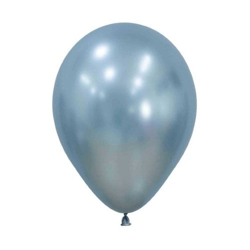 Sempertex 12cm Silk Arctic Blue Latex Balloons 839- 50 Pack - Pack of 50