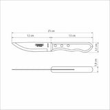 Churrasco Steak Knife Jumbo Serrated Wide Blade 5", 12cm - Tramontina
