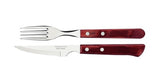 Churrasco Spanish Steak Cutlery 12 Piece Set - Red - Tramontina