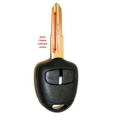 Shell/Key Replacement 2 Button Mitsubishi