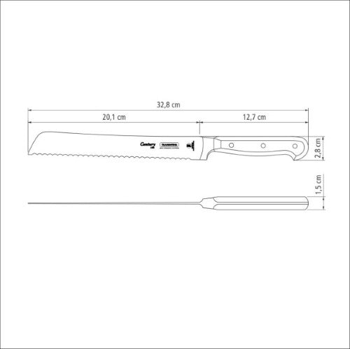 Century Forged Bread Knife  8", 20cm - Tramontina