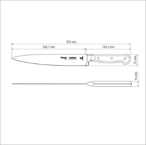 Century Forged Carving Knife  8", 20cm - Tramontina