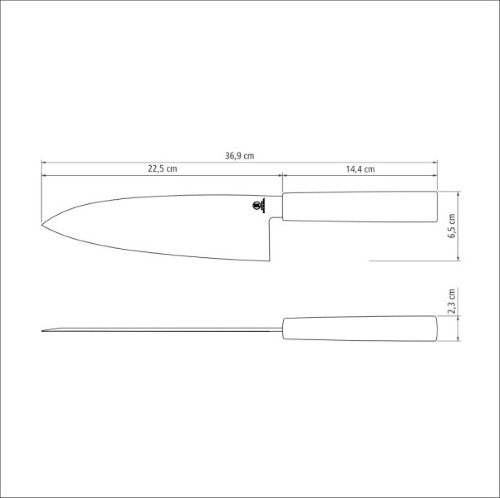 Sushi Deba Knife  8" 22.5cm - Tramontina