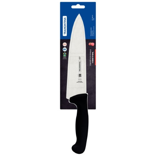 Professional Master Black Cooks Knife   8", 20cm - Tramontina